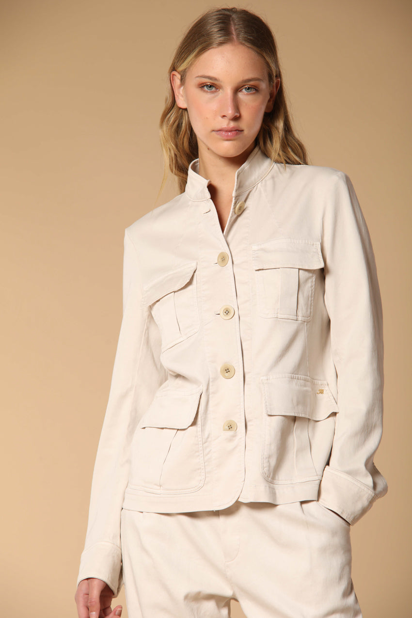 Karen Field Jacket Damen aus elastischem Sweatstoff