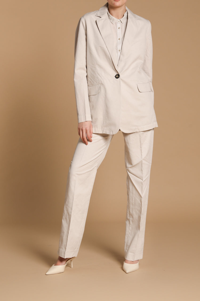 Irene Blazer Damen in Leinen und Baumwolltwill