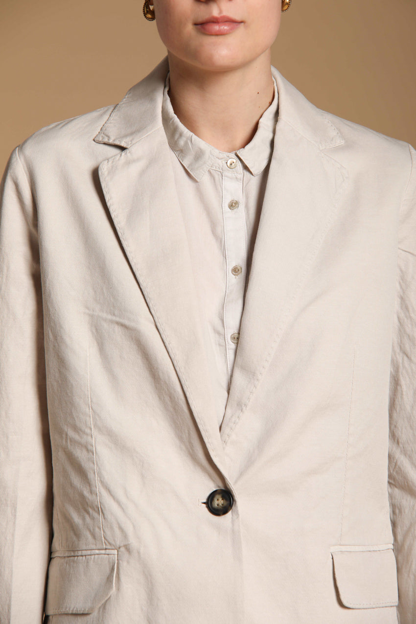 Irene Blazer Damen in Leinen und Baumwolltwill