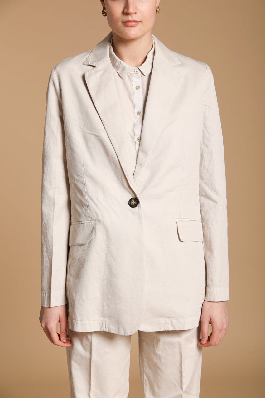 Irene Blazer Damen in Leinen und Baumwolltwill