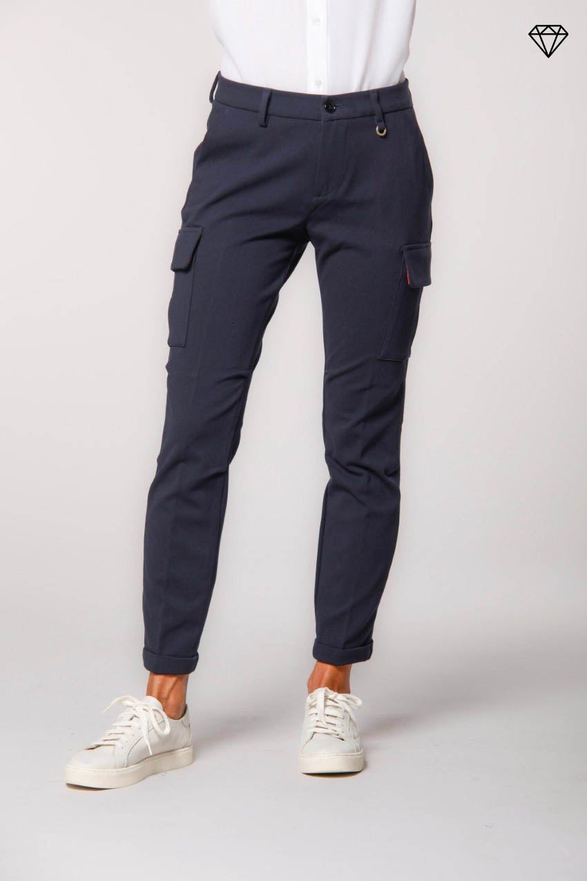 Foto 1 Chile City pantalone cargo donna in jersey tecnico slim fit ①