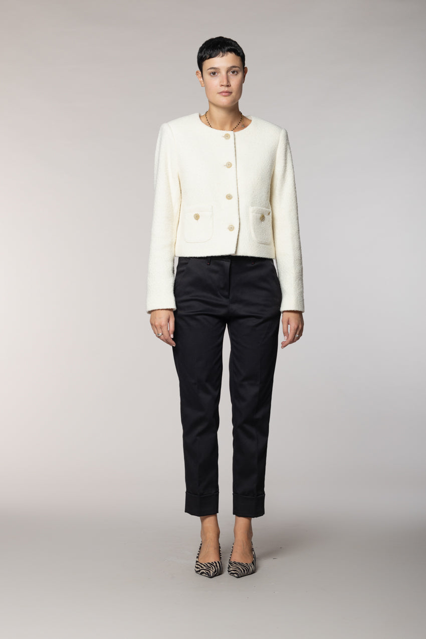 New York Carrot pantalon chino femme en gabardine carrot fit