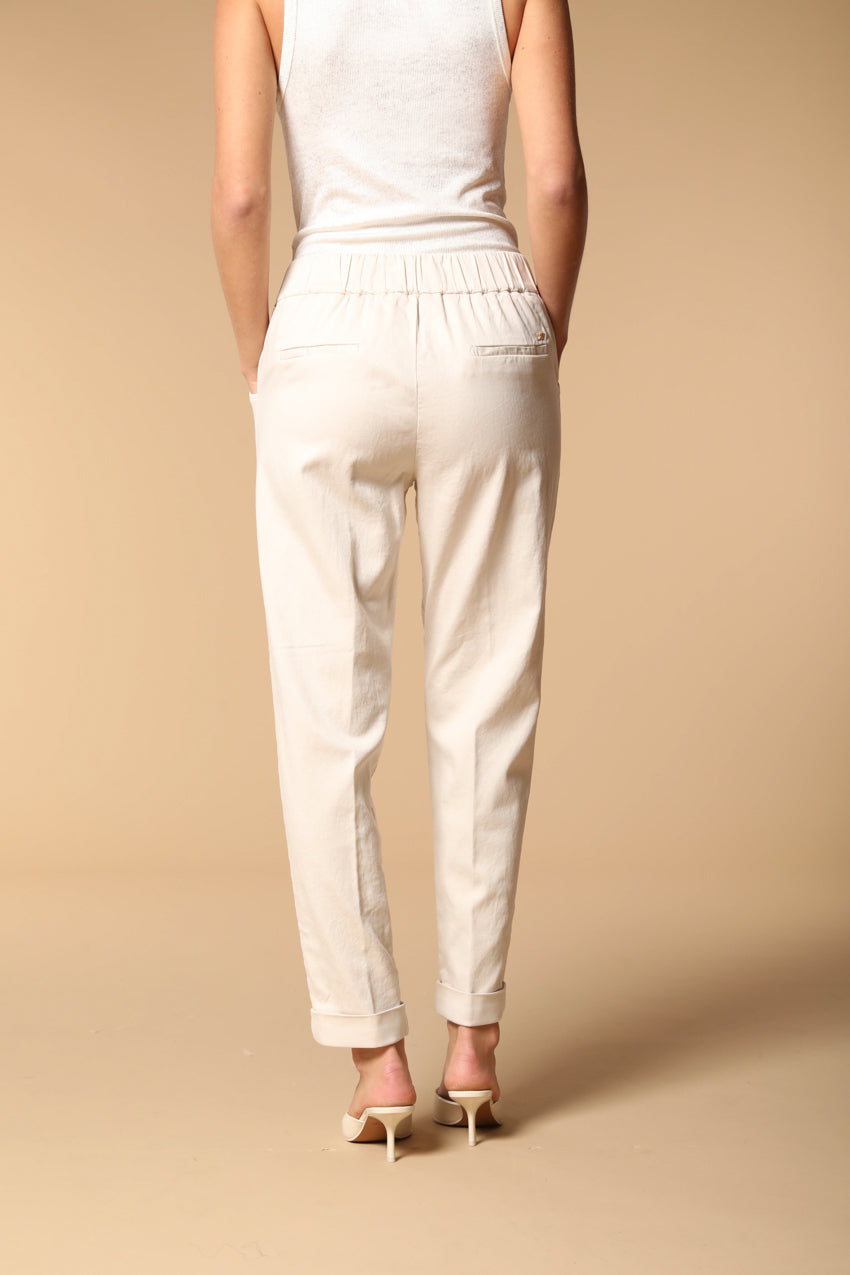 Easy Jogger Damen Chino Hose in Sweatstoff Relaxed Fit