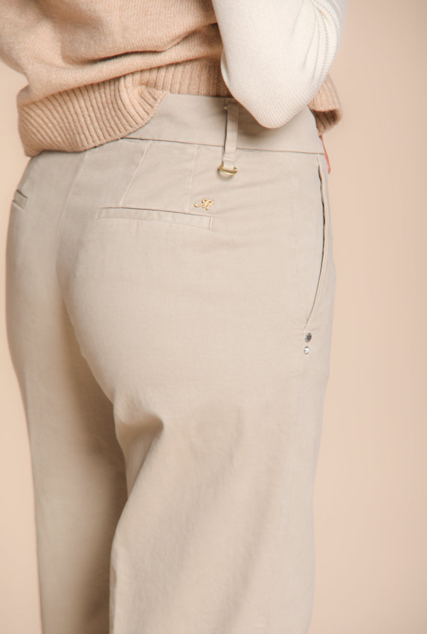 Foto 2 New York Straight pantalone chino donna in gabardina straight fit