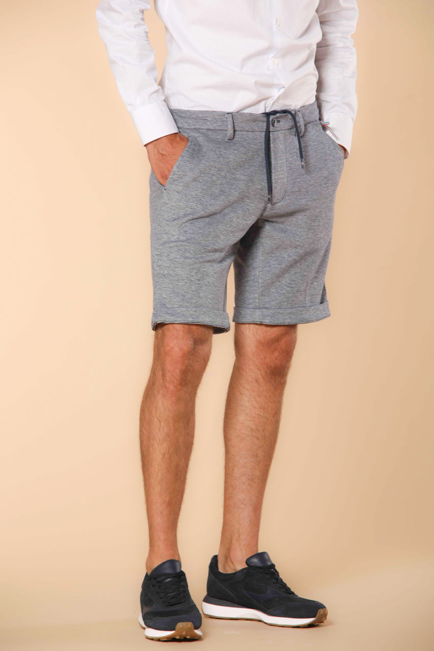 Torino Jog bermuda chino jogger homme en piqué de coton double face Slim Fit