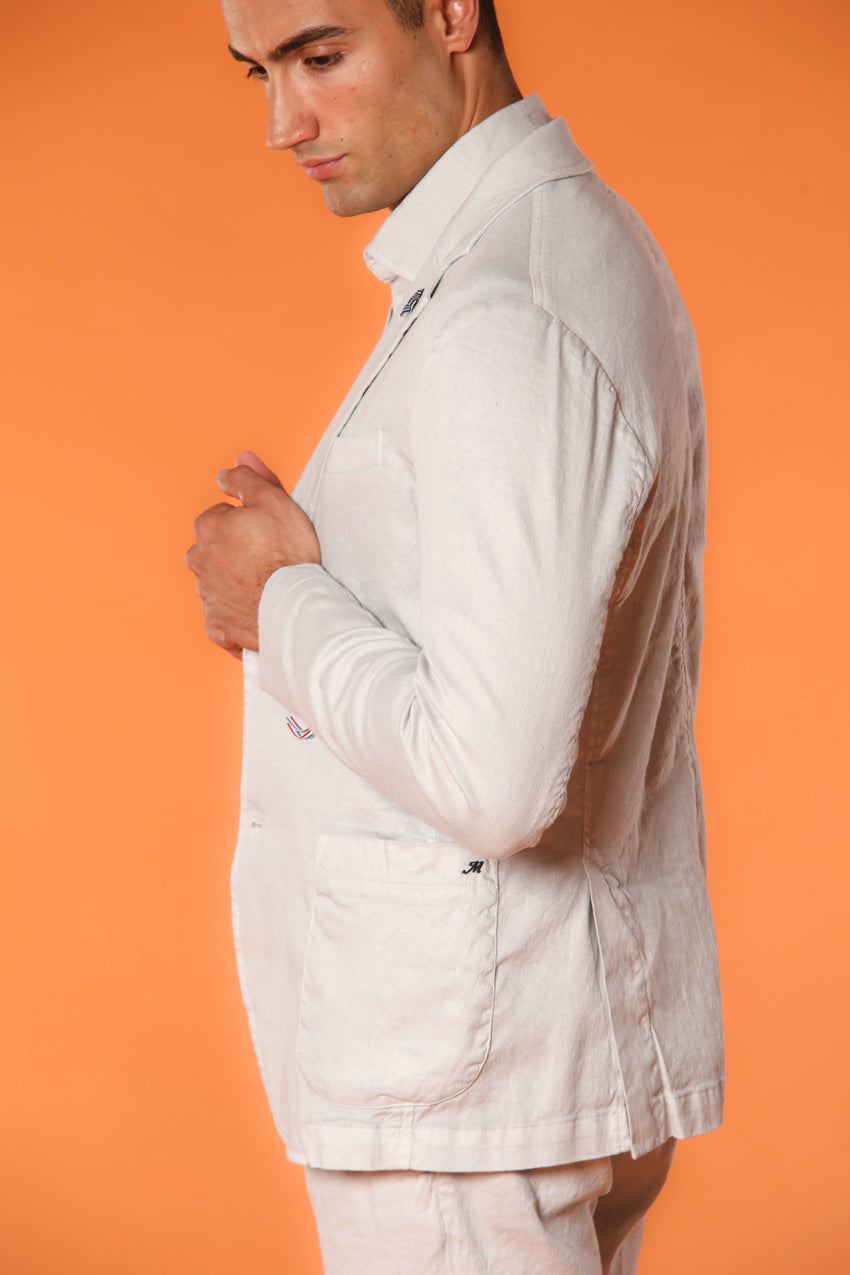 Da Vinci Summer Men's blazer in linen and cotton twill