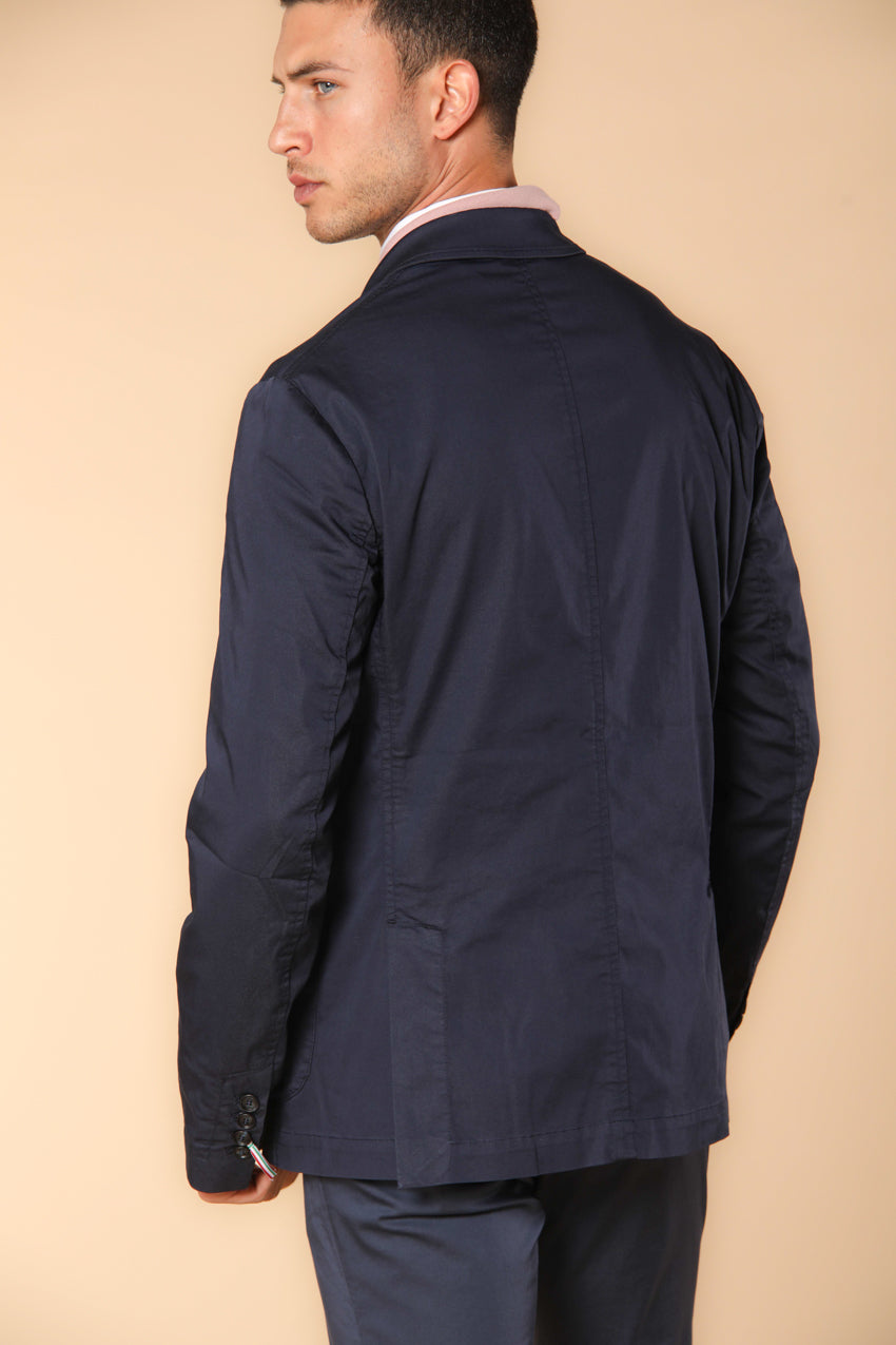 Da Vinci travel blazer homme en satin technique stretch travel avec détails