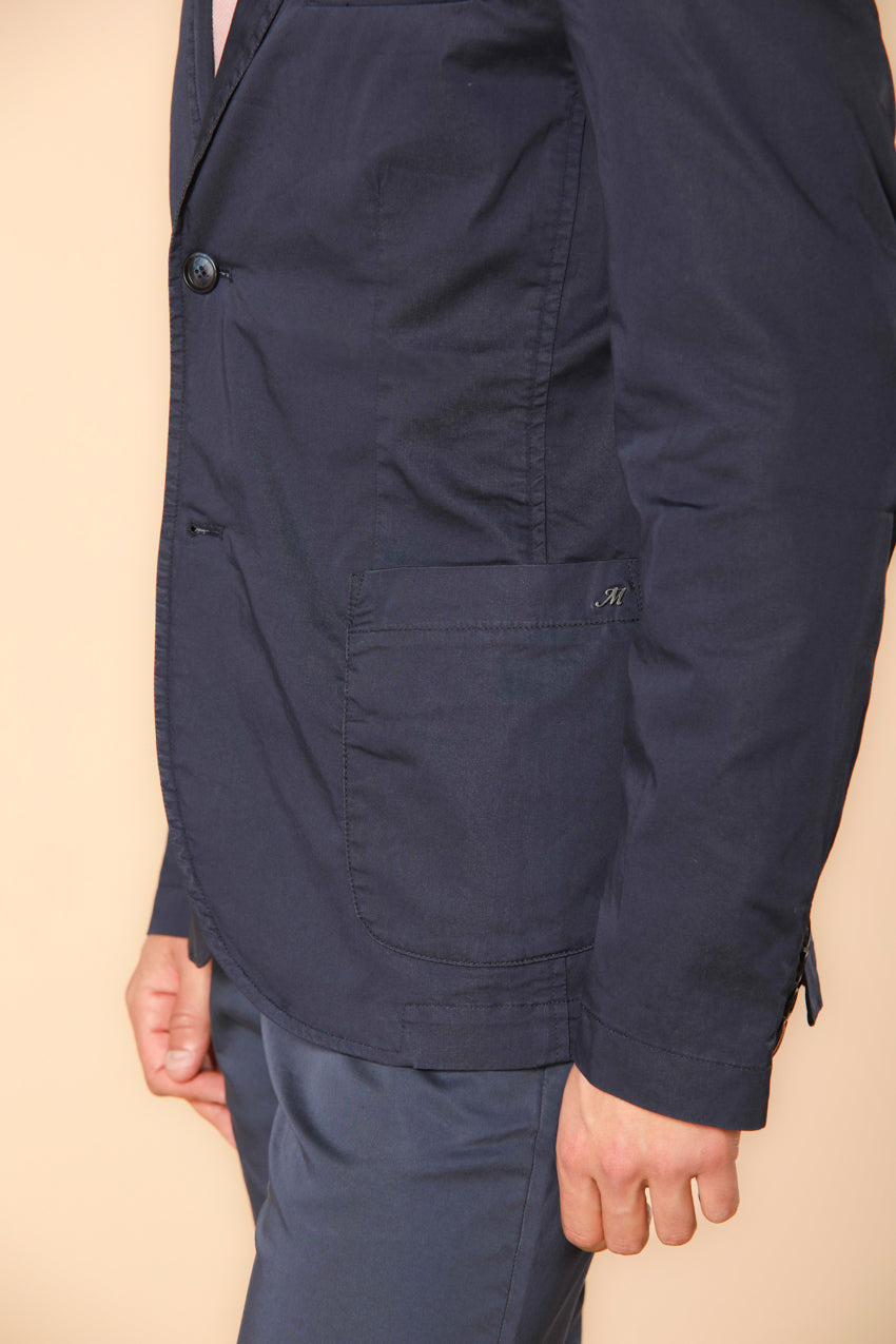 Da Vinci travel blazer homme en satin technique stretch travel avec détails