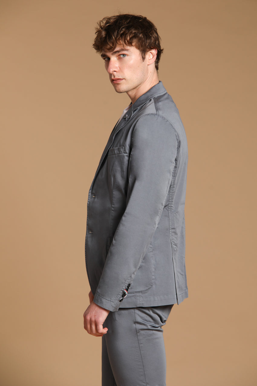 Da Vinci travel blazer homme en satin technique stretch travel avec détails