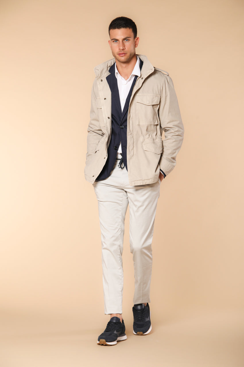 Milano Jogger Travel pantalon chino jogger homme en satin technique travel stretch Extra Slim Fit