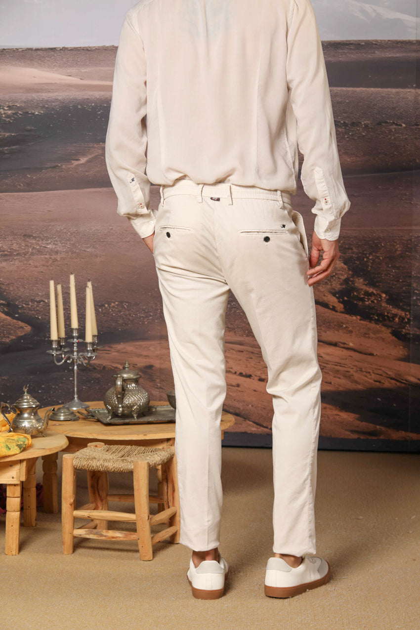 Milano Jogger pantalon chino jogger homme en coton et tencel Extra Slim Fit
