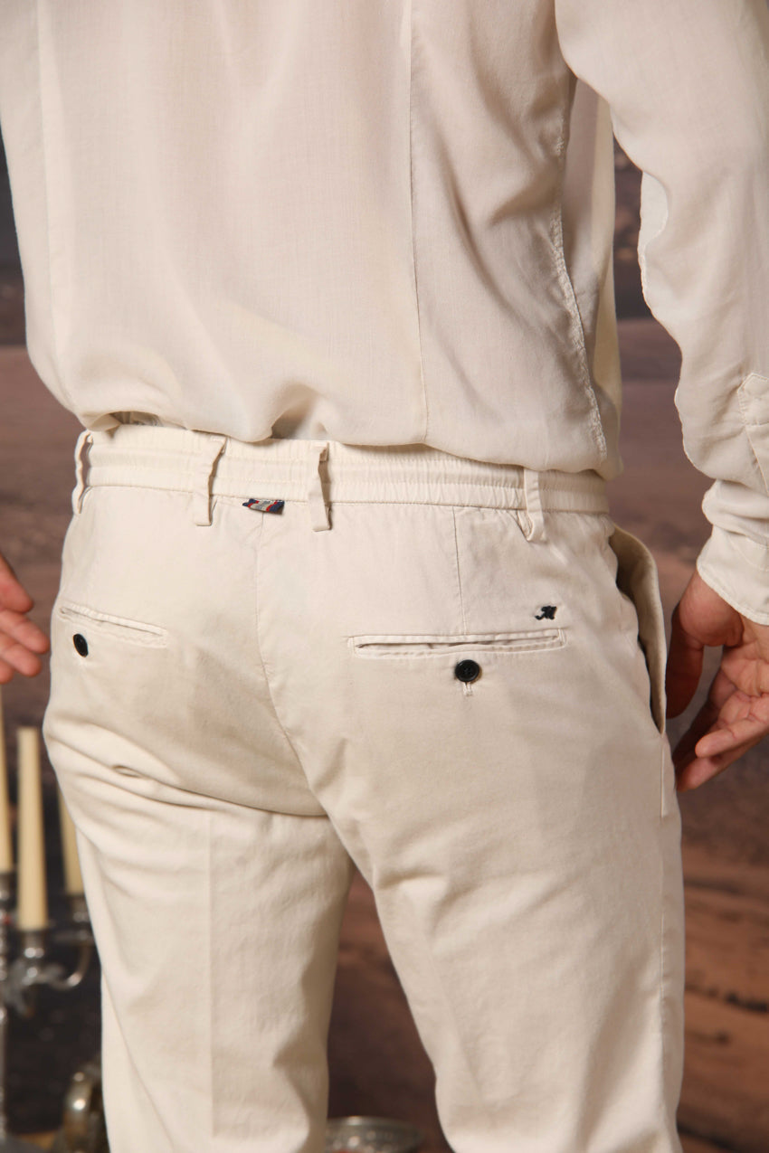 Milano Jogger pantalon chino jogger homme en coton et tencel Extra Slim Fit