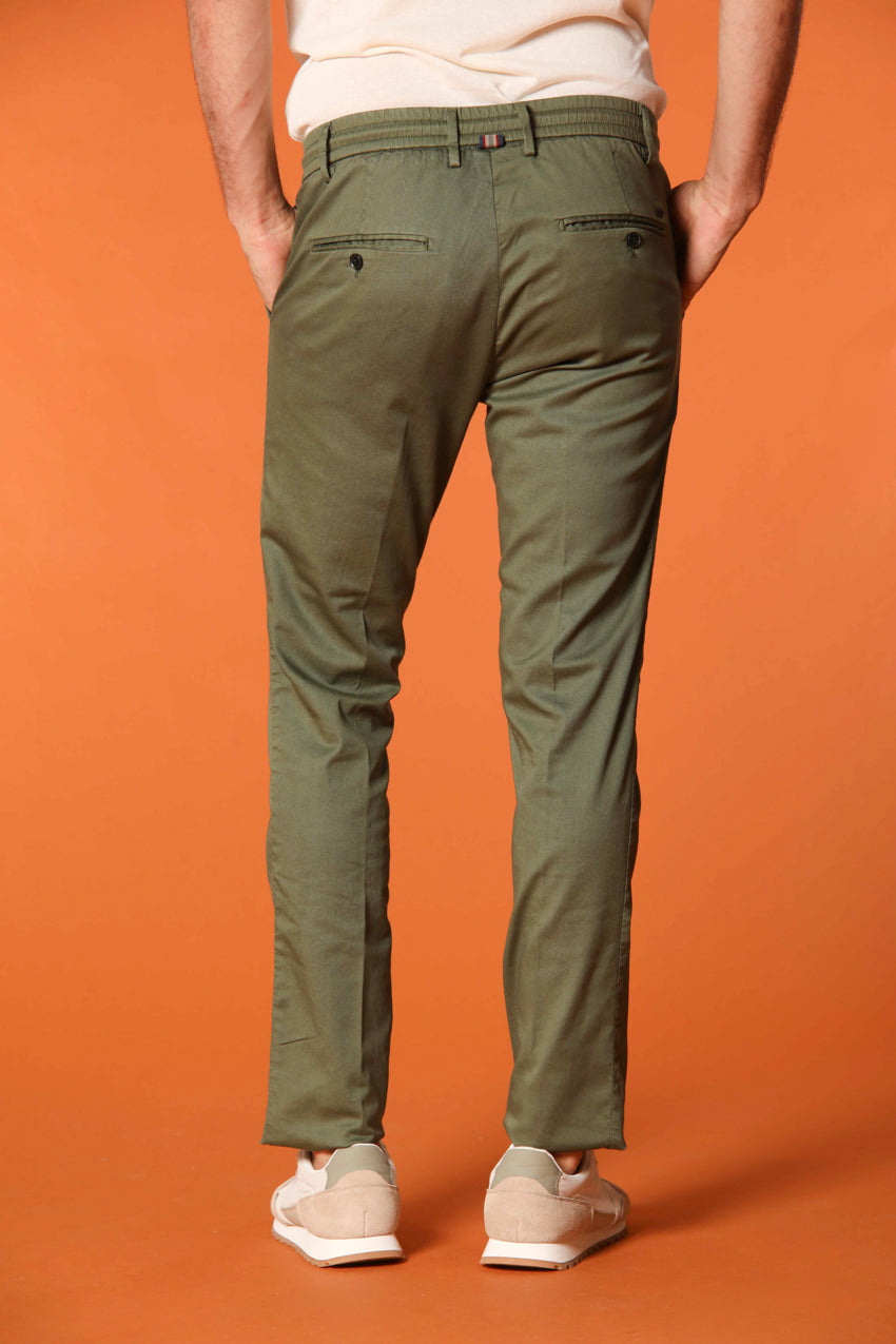 Milano Jogger pantalon chino jogger homme en coton et tencel Extra Slim Fit