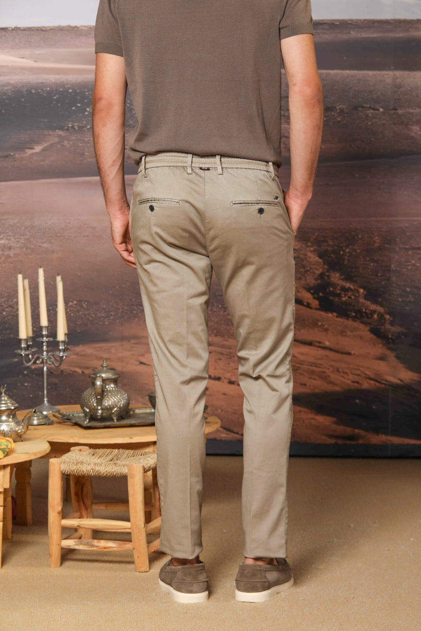 Milano Jogger pantalon chino jogger homme en coton et tencel Extra Slim Fit