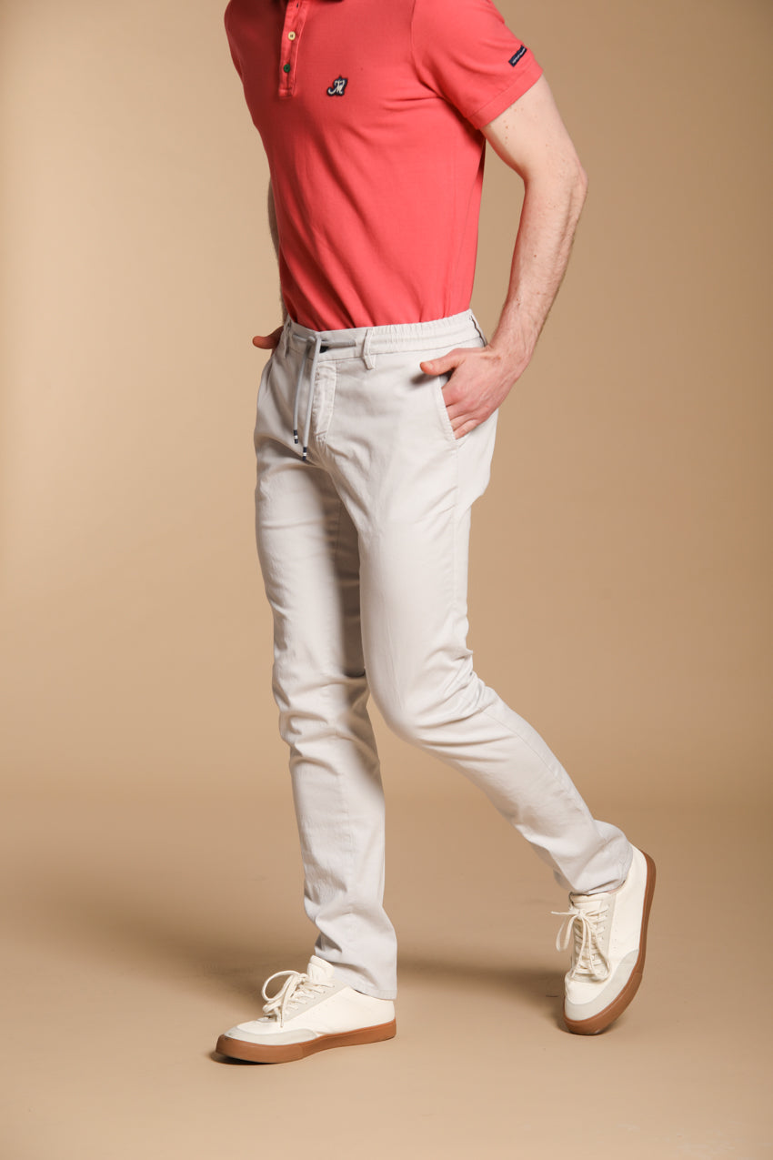 Milano Jogger pantalon chino jogger homme en coton et tencel Extra Slim Fit