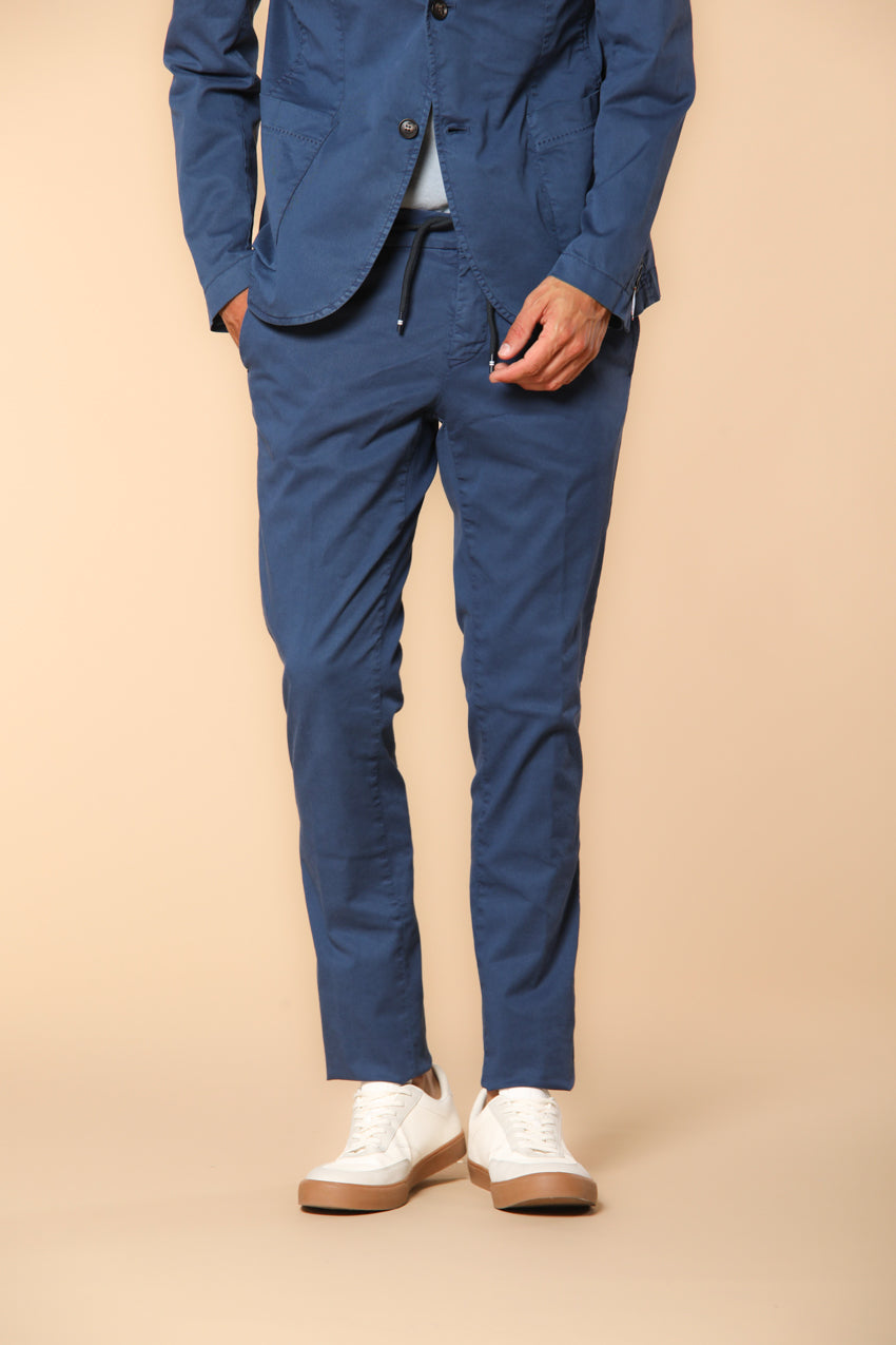 Milano Jogger pantalon chino jogger homme en coton et tencel Extra Slim Fit