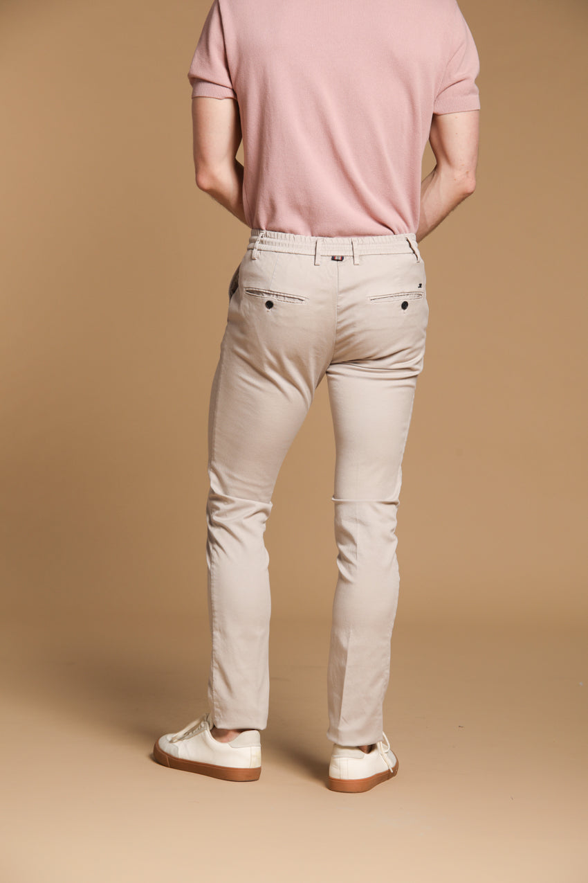 Milano Jogger pantalon chino jogger homme en coton et tencel Extra Slim Fit