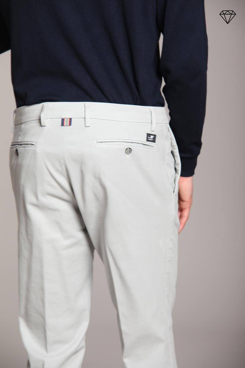 Foto 2 New York pantalone chino uomo in gabardina stretch regular fit ①