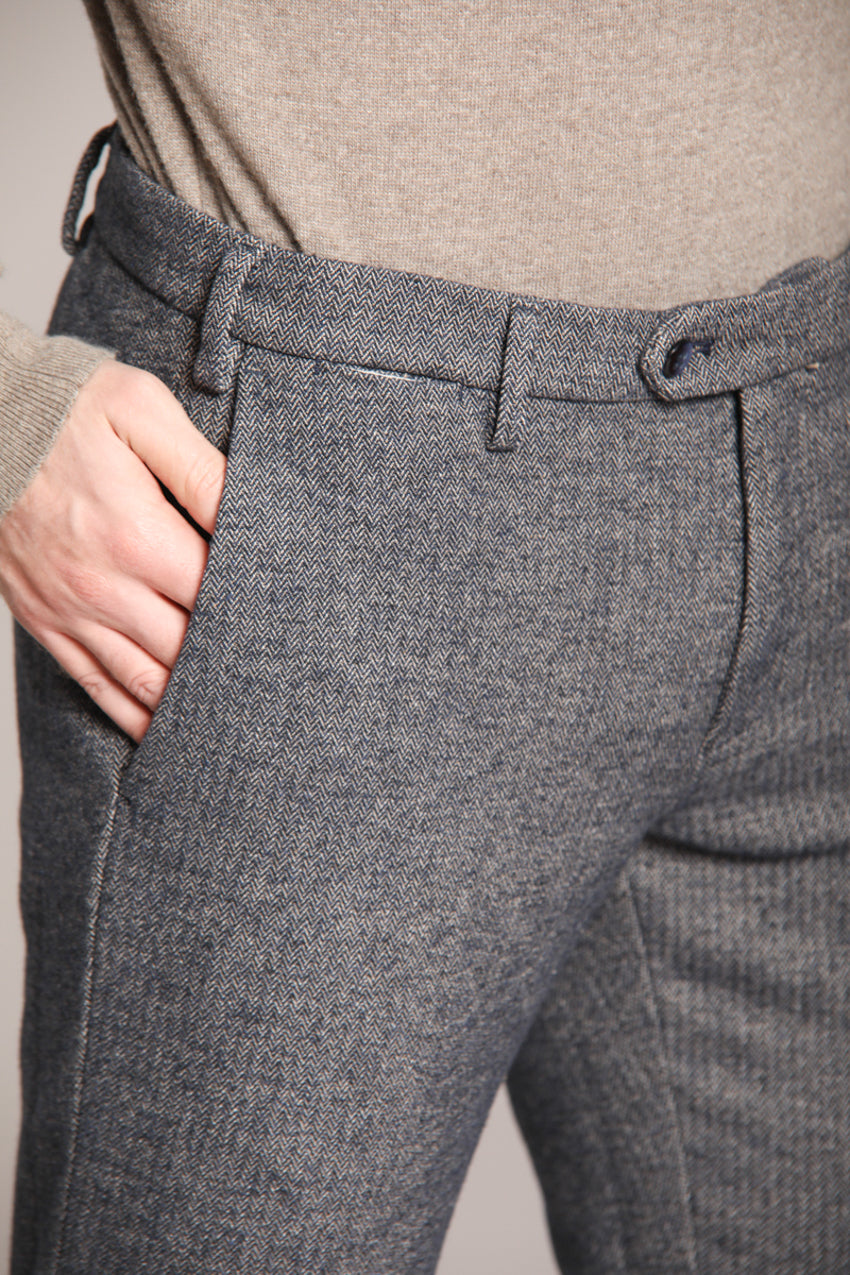 Foto 2 New York pantalone chino uomo stampa resca bicolor regular fit