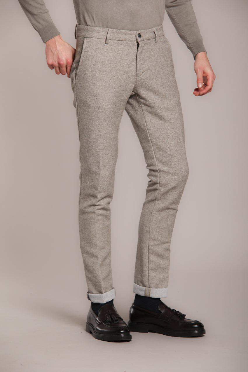 Foto 1 Torino pantalone chino uomo in finta lana slim fit