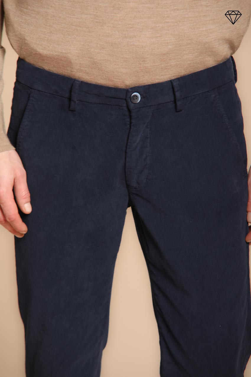 Foto 2 Torino pantalone chino uomo in velluto 1500 righe slim fit ①