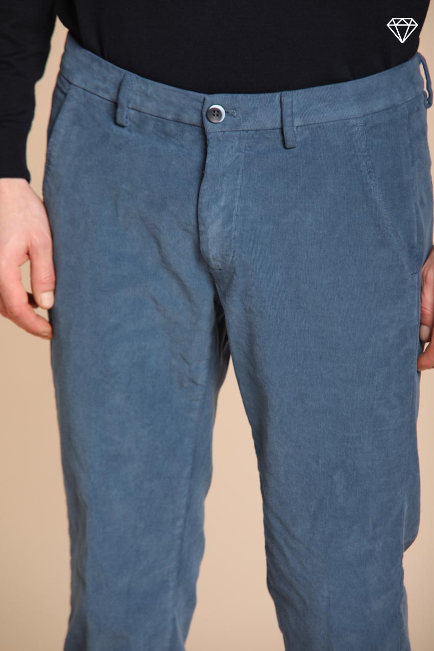 Foto 2 Torino pantalone chino uomo in velluto 1500 righe slim fit ①