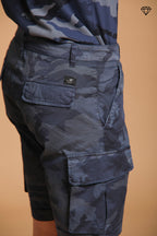 Chile Herren-Cargo-Bermuda aus Baumwolle mit Camouflage-Muster Slim Fit ①