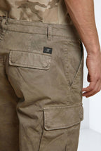 Chile Herren-Cargo-Bermuda aus Baumwolle mit Camouflage-Muster Slim Fit ①