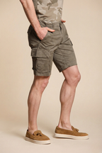 Chile Herren-Cargo-Bermuda aus Baumwolle mit Camouflage-Muster Slim Fit ①