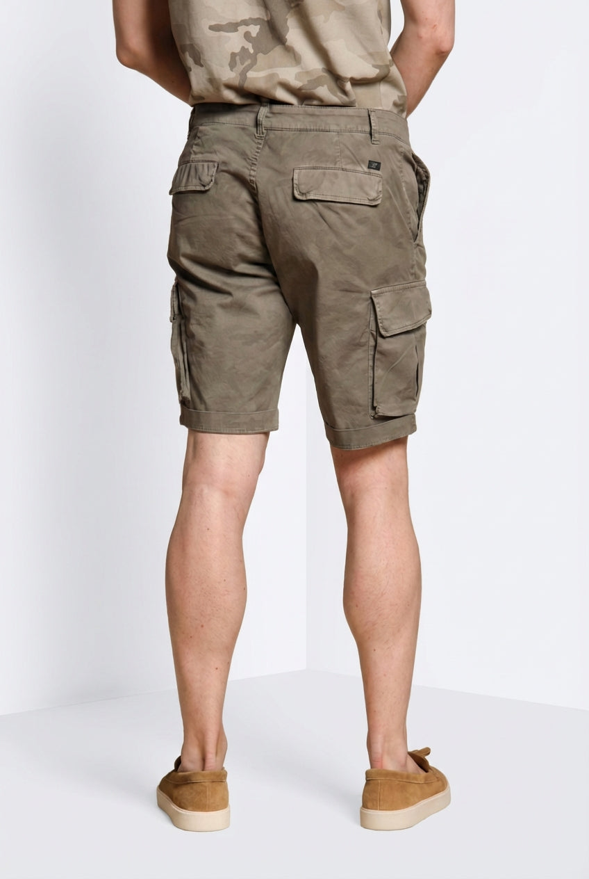 Chile Herren-Cargo-Bermuda aus Baumwolle mit Camouflage-Muster Slim Fit ①