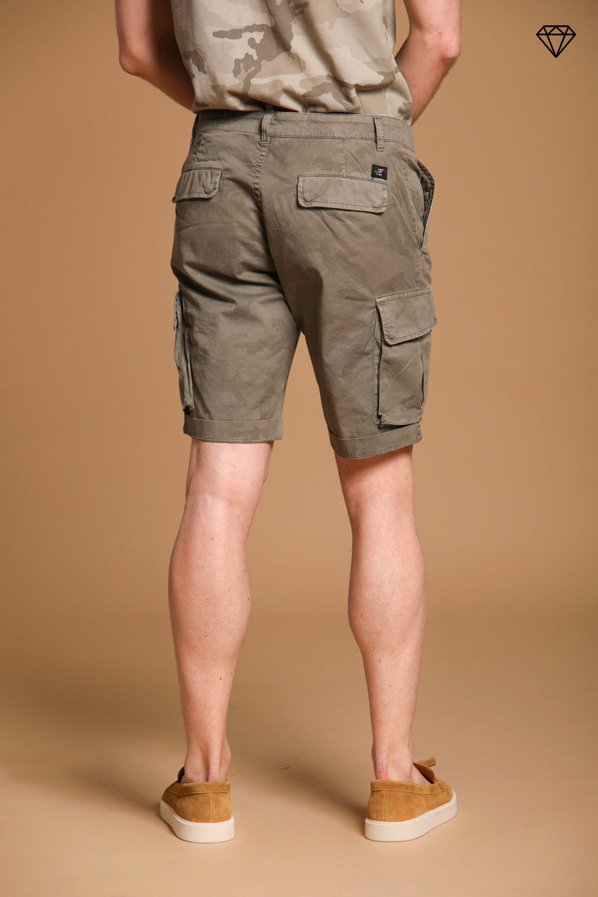 Chile Herren-Cargo-Bermuda aus Baumwolle mit Camouflage-Muster Slim Fit ①