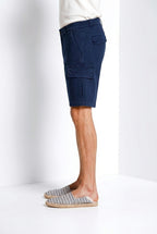 Chile bermuda cargo uomo in raso stretch slim fit  ①