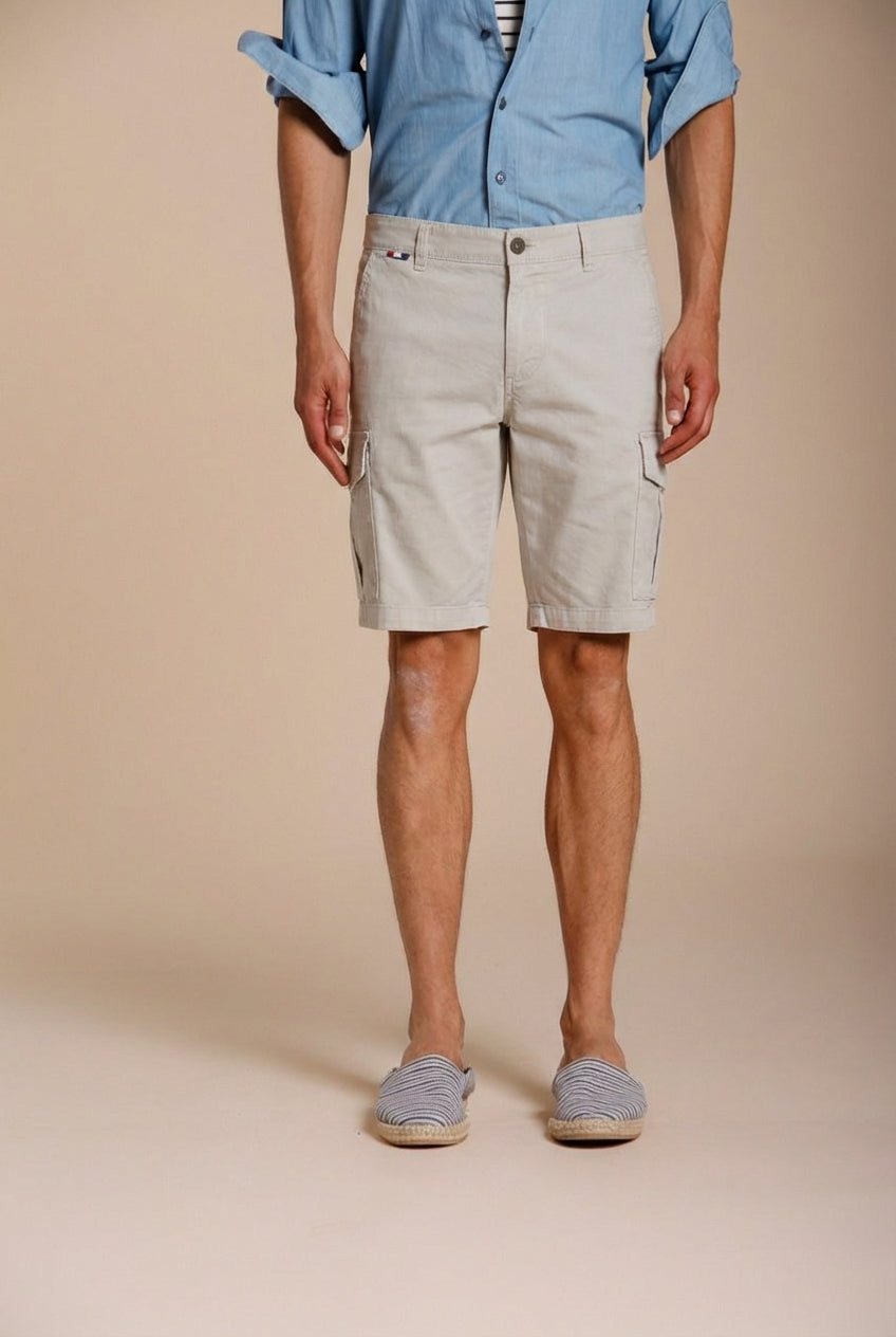 Chile Herren Cargo Bermuda aus Stretch-Satin slim fit ①