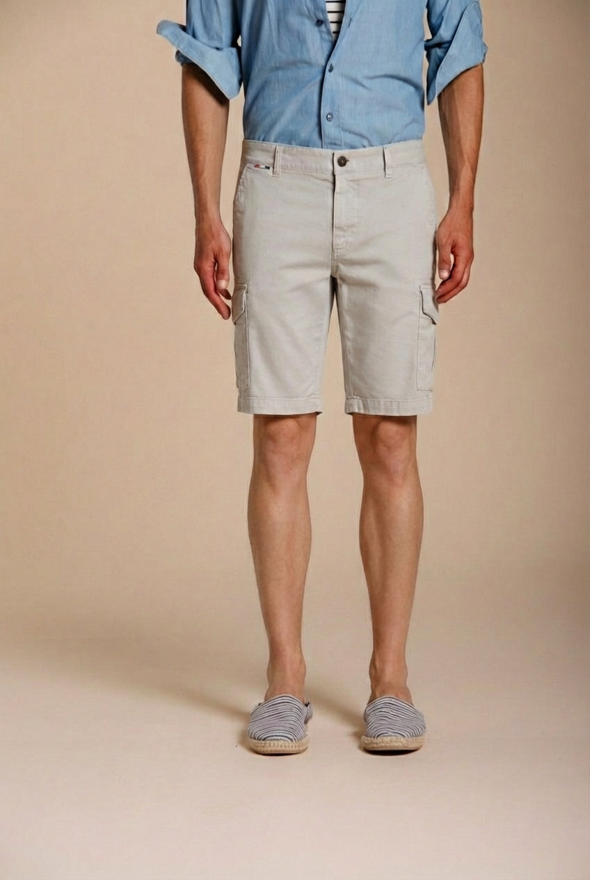 Chile Herren Cargo Bermuda aus Stretch-Satin slim fit ①