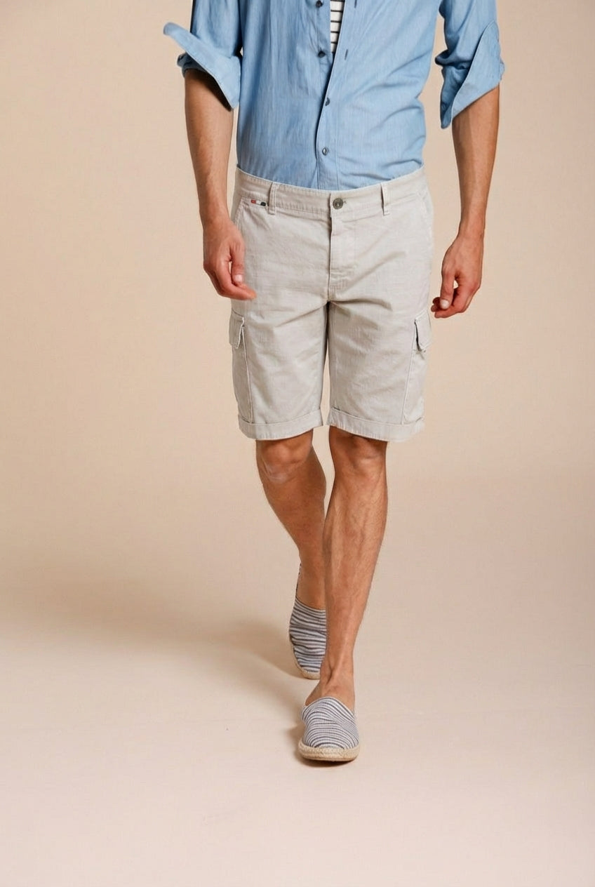 Chile Herren Cargo Bermuda aus Stretch-Satin slim fit ①