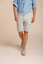 Chile Herren Cargo Bermuda aus Stretch-Satin slim fit ①