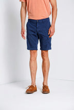 Chile bermuda cargo homme en satin stretch slim fit ①