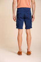 Chile bermuda cargo uomo in raso stretch slim fit ①