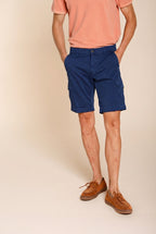 Chile bermuda cargo uomo in raso stretch slim fit ①