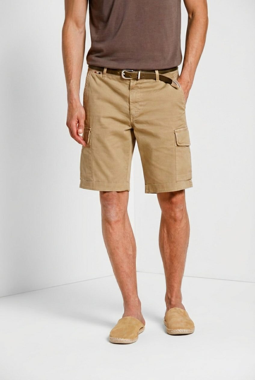 Chile Herren Cargo Bermuda aus Stretch-Satin slim fit ①