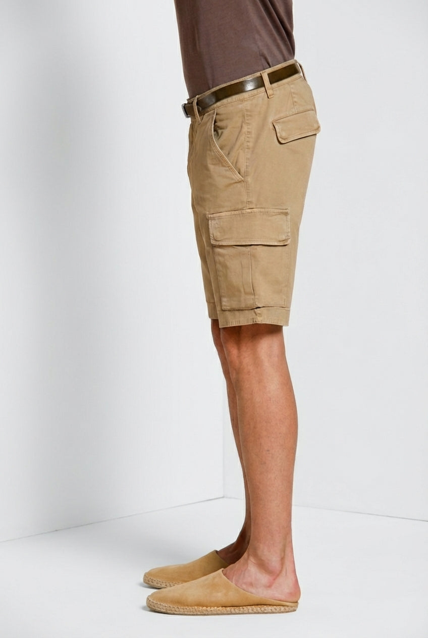 Chile Herren Cargo Bermuda aus Stretch-Satin slim fit ①