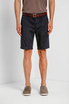 Chile bermuda cargo uomo in raso stretch slim fit ①