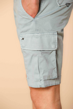 Chile bermuda cargo homme en satin stretch Slim fit ①