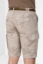 Chile bermuda cargo homme en twill imprimé camouflage slim fit ①