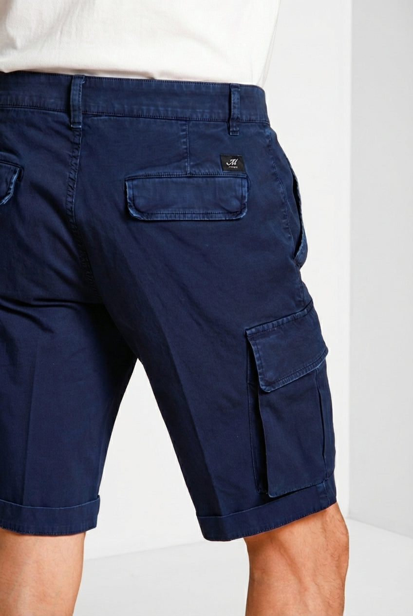 Chile Herren Cargo Bermuda aus Stretch-Satin slim fit ①