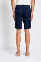 Chile bermuda cargo uomo in raso stretch slim fit  ①