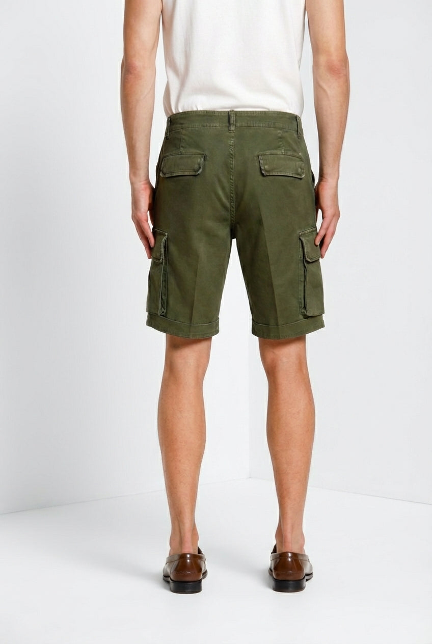 Chile Herren Cargo Bermuda aus Stretch Satin slim fit ①