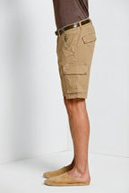 Chile bermuda cargo homme en satin stretch slim fit ①