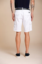 Chile Bermuda cargo homme en satin stretch slim fit ①