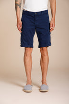 Chile bermuda cargo homme en satin stretch slim fit ①